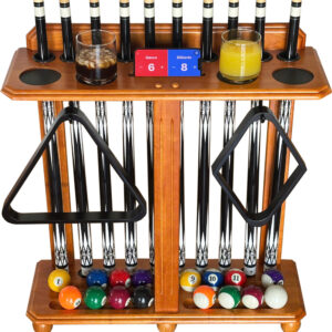 Pool Cue Holder Floor Stand- 10 Cues